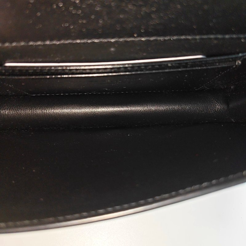 YSL黑色牛皮單肩包斜挎包金色五金可拆卸肩帶 9.8新-6