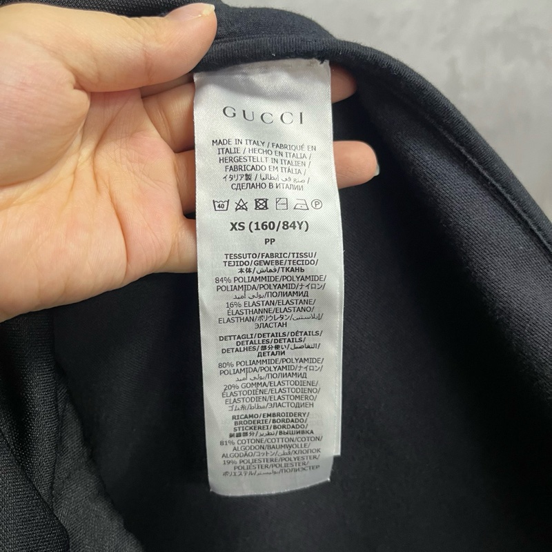 99新gucci最新款黑色側袖Logo條紋休閒長袖夾克外套  Size:Xs 碼-2