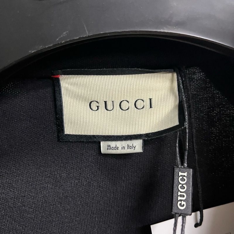 99新gucci最新款黑色側袖Logo條紋休閒長袖夾克外套  Size:Xs 碼-3