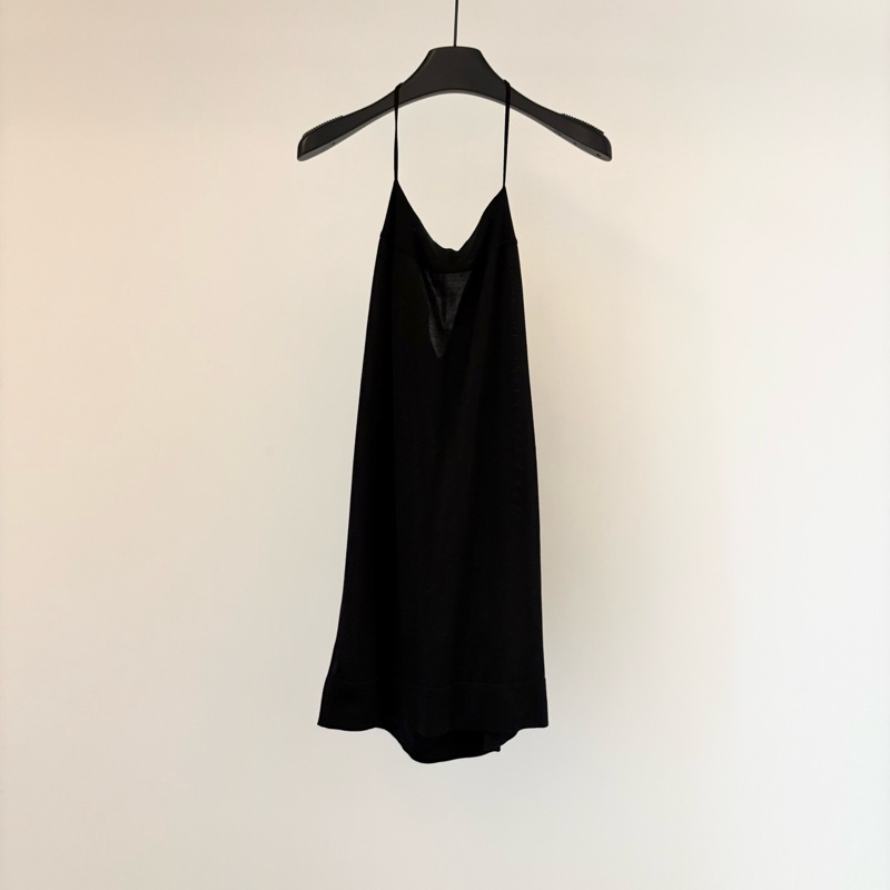 闲置新 未使用 Hermes/愛馬仕/WX109316/黑色鏤空無袖裙/34碼-3