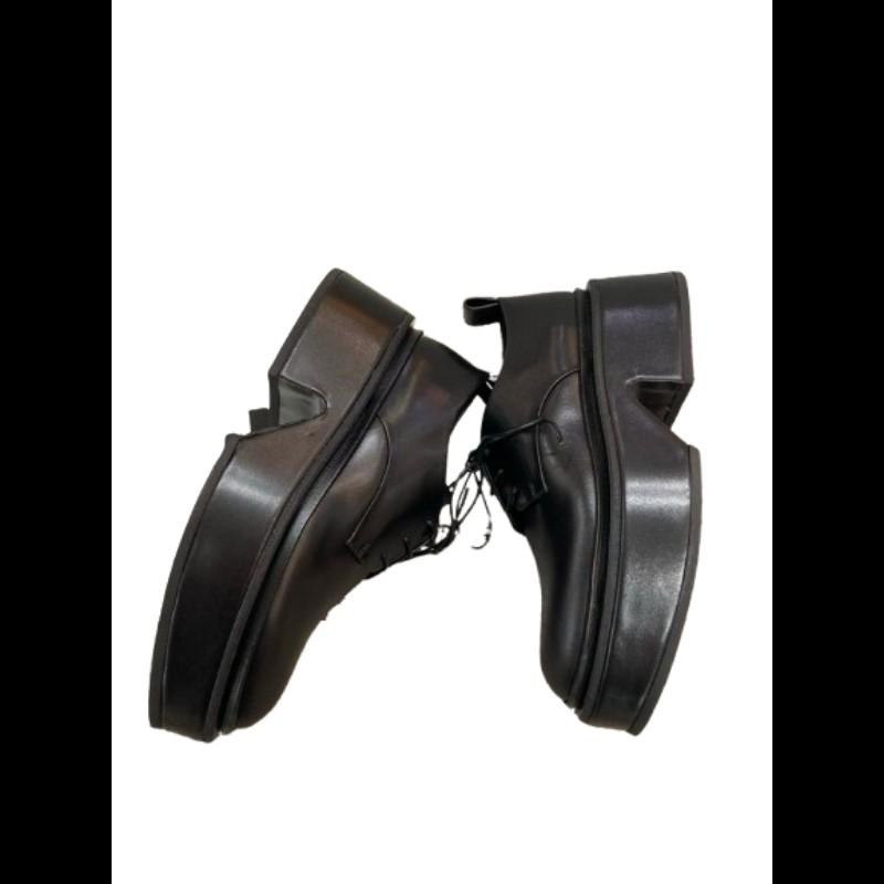Jil Sander 黑色皮革厚底鞋 38碼-2