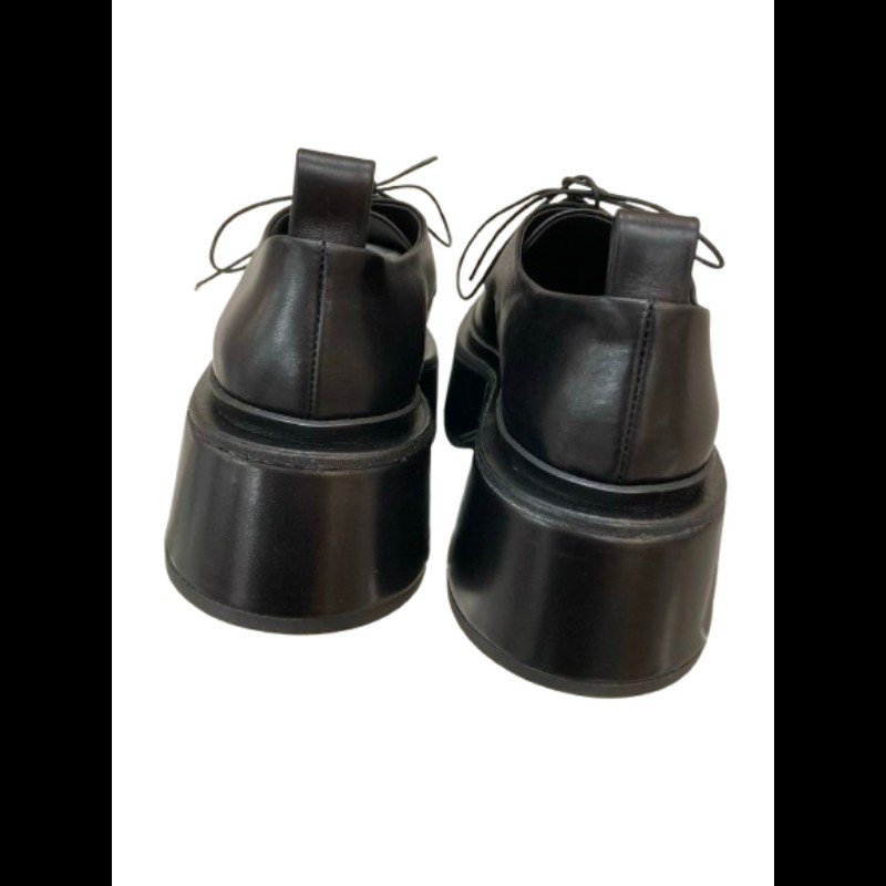 Jil Sander 黑色皮革厚底鞋 38碼-3