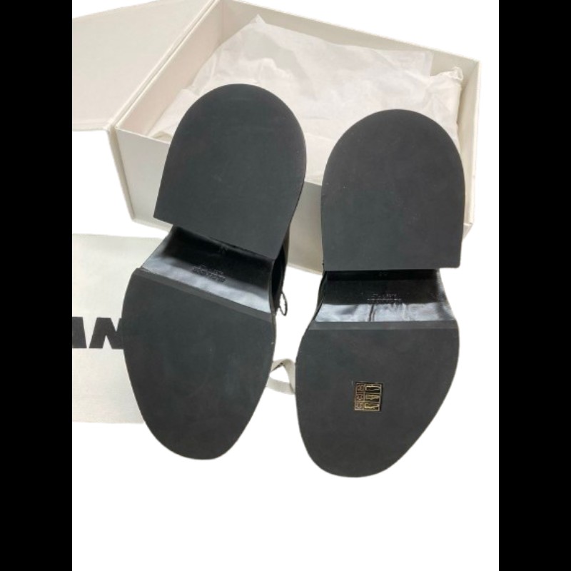 Jil Sander 黑色皮革厚底鞋 38碼-4
