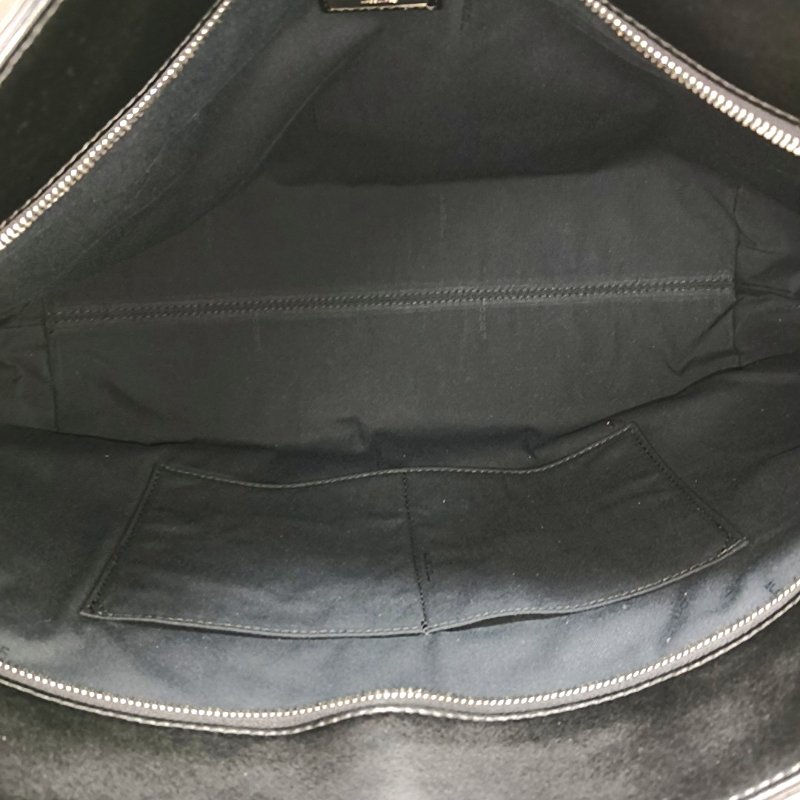 FENDI Monster中號黑色牛皮拼貼手提包-6