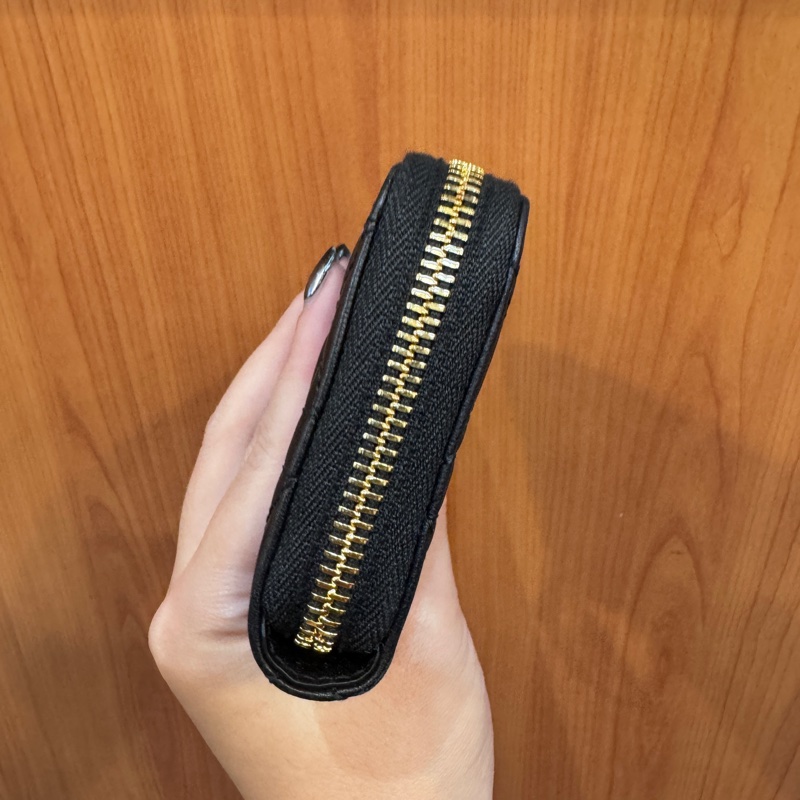 Dior LadyDior 藤格羊皮Cannage 拉鍊中夾-4