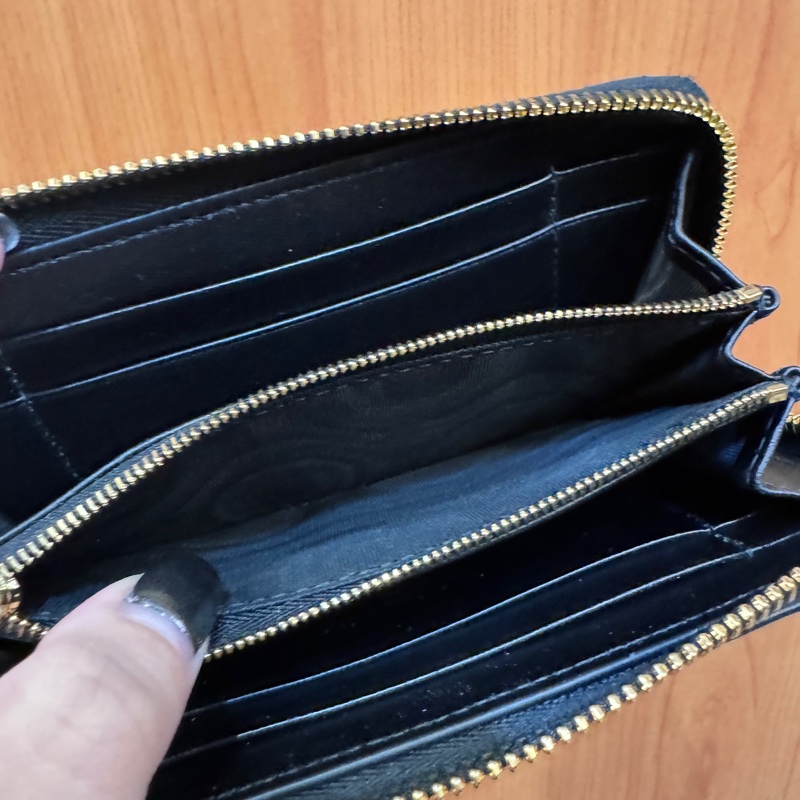 Dior LadyDior 藤格羊皮Cannage 拉鍊中夾-8