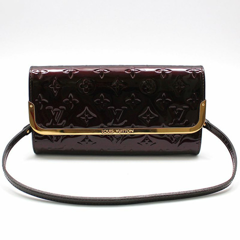 【包稅】LOUIS VUITTON Monogram Vernis Amarante Rosmore MM 手拿單肩包