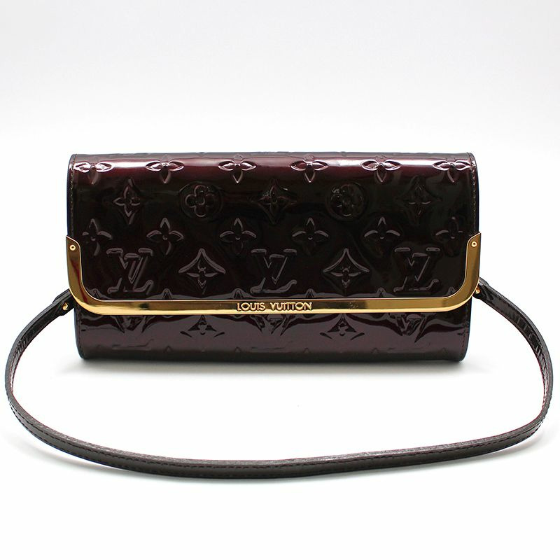【包稅】LOUIS VUITTON Monogram Vernis Amarante Rosmore MM 手拿單肩包-0