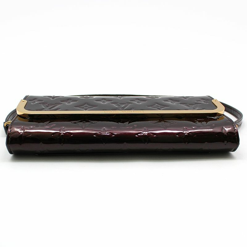 【包稅】LOUIS VUITTON Monogram Vernis Amarante Rosmore MM 手拿單肩包-4