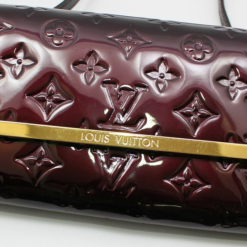 【包稅】LOUIS VUITTON Monogram Vernis Amarante Rosmore MM 手拿單肩包-5