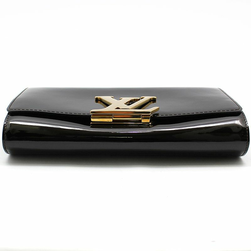 【包稅】LOUIS VUITTON Amarante Patent Louise GM 鏈條單肩包-4
