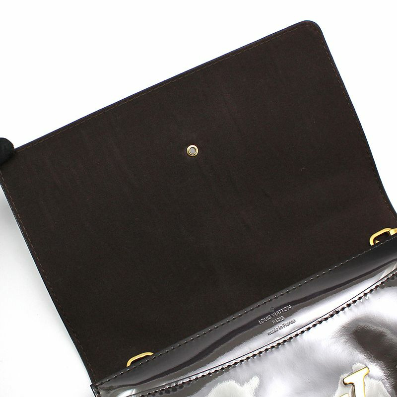 【包稅】LOUIS VUITTON Amarante Patent Louise GM 鏈條單肩包-5