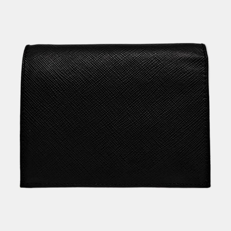 PRADA小號黑色牛皮錢包 9.8新-4