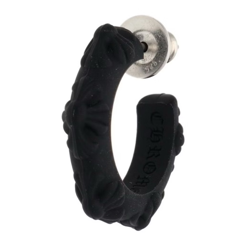 chrome Hearts 克羅心 樹酯耳環 RUBBER HOOP CROSS-3