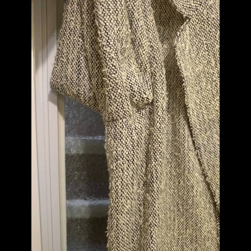 Chanel 黑白點毛織薄外套-8