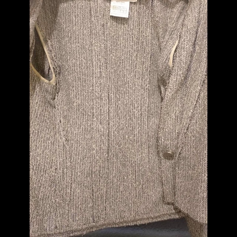 Chanel 黑白點毛織薄外套-12