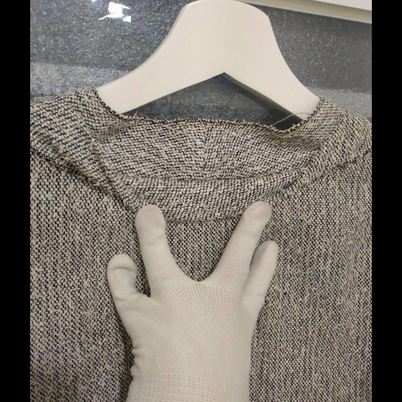 Chanel 黑白點毛織薄外套-16