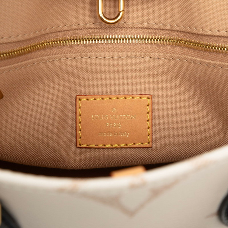 路易威登 Monogram Dune On the Go PM 手提/單肩包，兩用款，M24533，象牙色皮革，女士款，LOUIS VUITTON-4