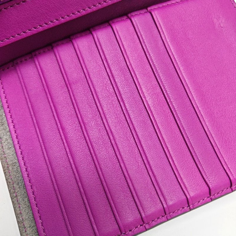 CELINE中號灰色牛皮錢包銀色五金配件齊全9.8新-11