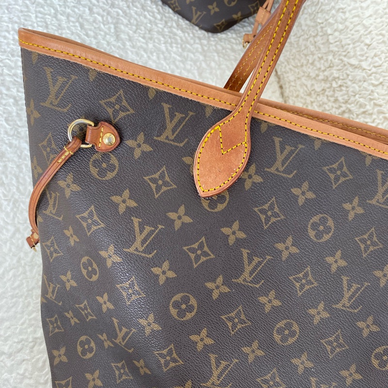 Lv Neverfull MM購物肩背包-5