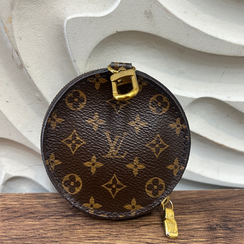 LV 原花五合一粉背帶麻將包-7