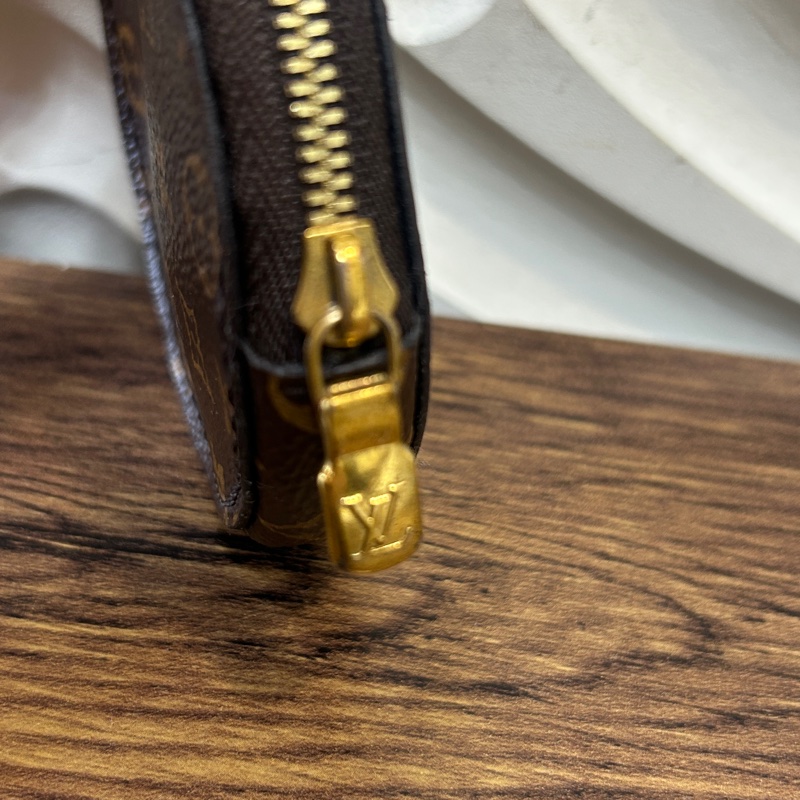 LV 原花五合一粉背帶麻將包-12