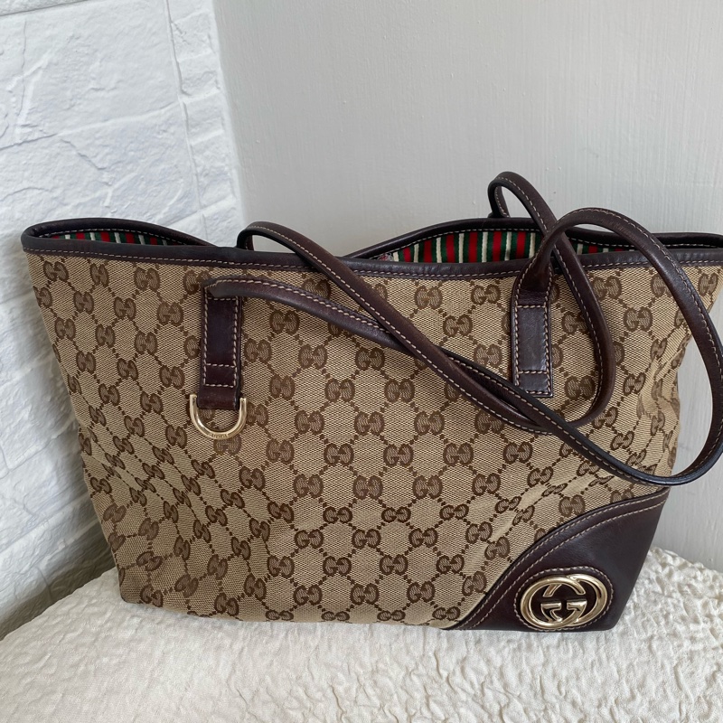 gucci 老花肩背包-1