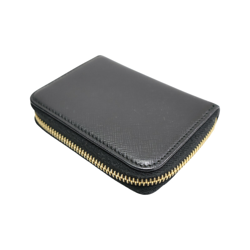 黑色 Saffiano牛皮 零錢包【PRADA 普拉達】 1MM268-3