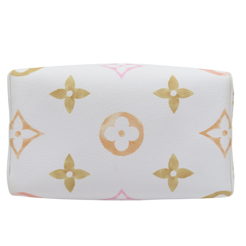 白色 原花 帆布 By The Pool Speedy Bandouliere 25 两用包【LOUIS VUITTON LV 路易威登】 M22987-3