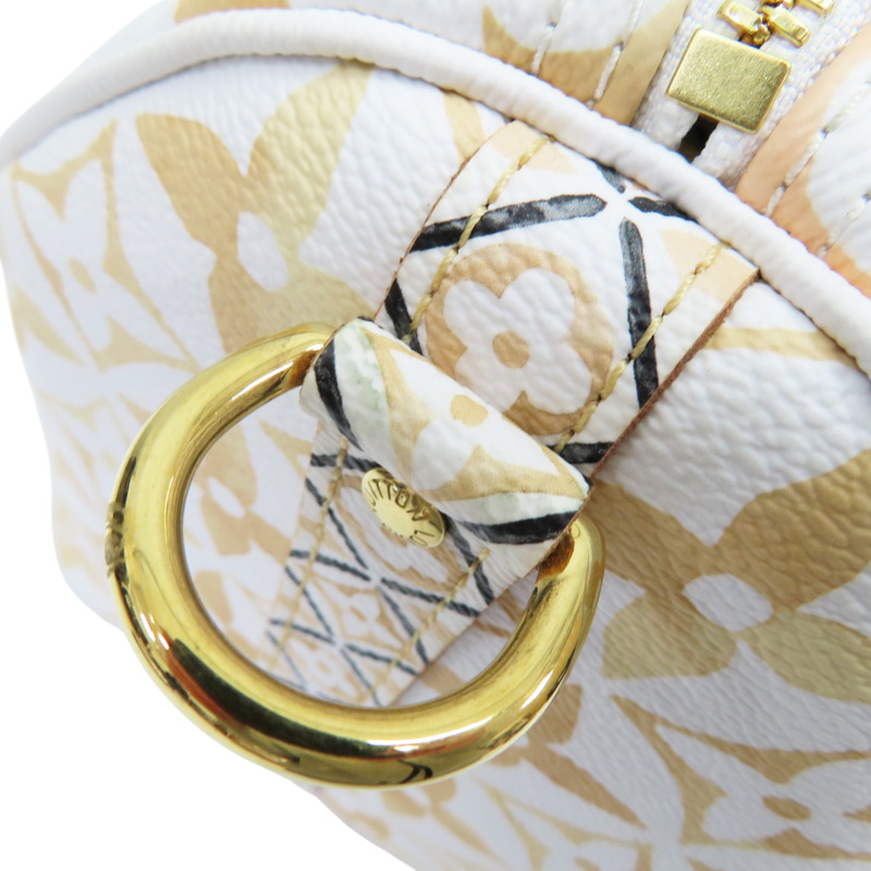 白色 原花 帆布 By The Pool Speedy Bandouliere 25 两用包【LOUIS VUITTON LV 路易威登】 M22987-13