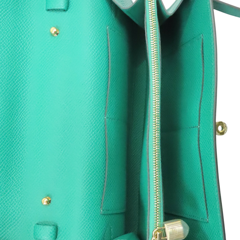 帝王綠 Epsom牛皮 Kelly To Go Wallet 肩背包 U刻 金扣【HERMES 愛馬仕】 H084169CK-4