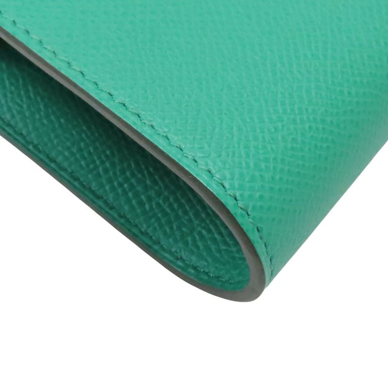 帝王綠 Epsom牛皮 Kelly To Go Wallet 肩背包 U刻 金扣【HERMES 愛馬仕】 H084169CK-9