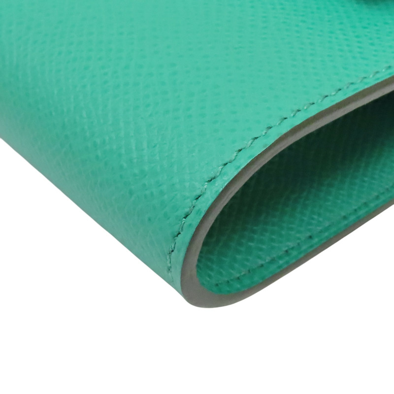 帝王綠 Epsom牛皮 Kelly To Go Wallet 肩背包 U刻 金扣【HERMES 愛馬仕】 H084169CK-12