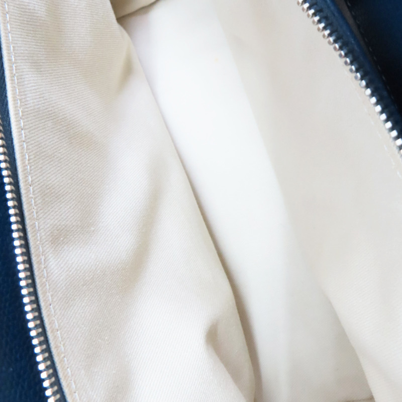 藍色 菱格紋 荔枝牛皮 CC Timeless 肩背包 銀釦【CHANEL 香奈兒】 A67294-4