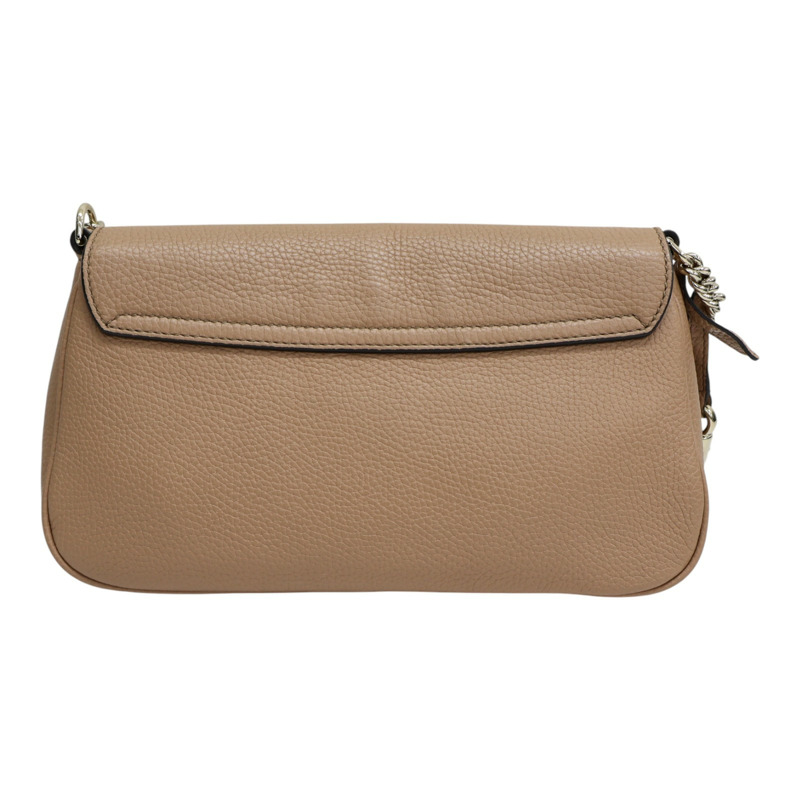 卡其色 牛皮 Soho 鍊帶 肩背包【GUCCI 古馳】 536224-1