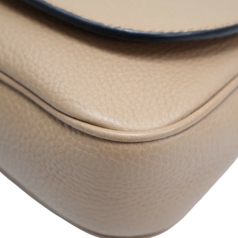 卡其色 牛皮 Soho 鍊帶 肩背包【GUCCI 古馳】 536224-17