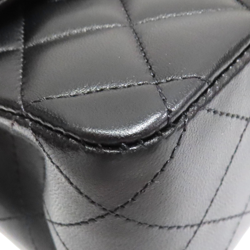 黑色 菱格紋 羊皮 COCO 25 鍊帶 肩背包 金釦【CHANEL 香奈兒】 A01112-8