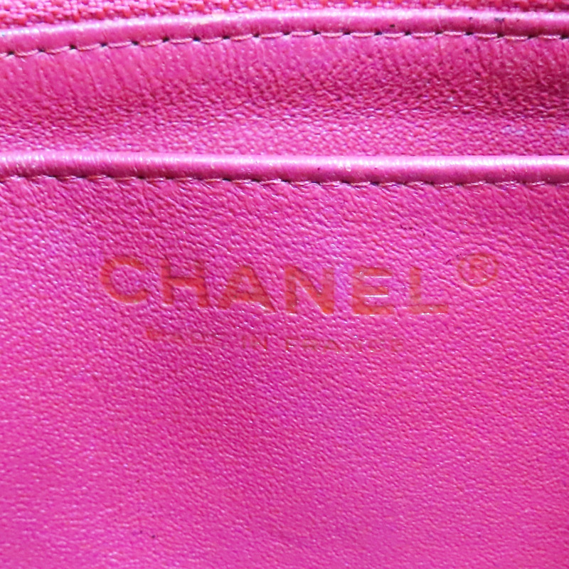 紅色 菱格紋 羊皮 鏈帶肩背包 金釦【CHANEL 香奈兒】 A35200-5
