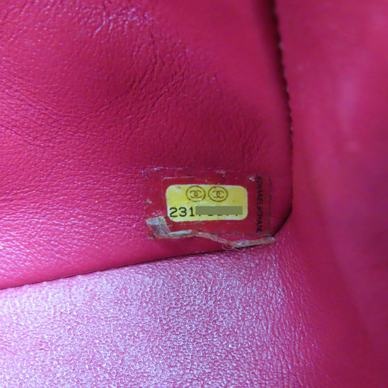 紅色 菱格紋 羊皮 鏈帶肩背包 金釦【CHANEL 香奈兒】 A35200-7