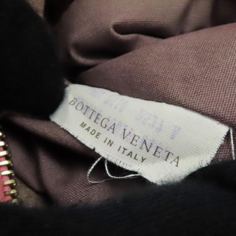 粉色 編織羊皮 Veneta Hobo 肩背包【BOTTEGA VENETA 寶緹嘉】 115654-8