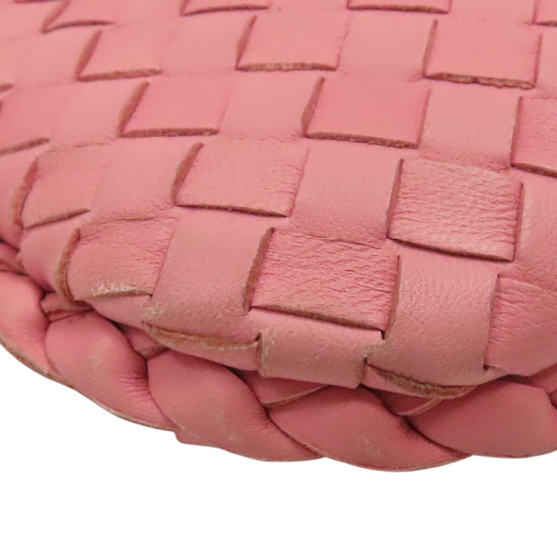 粉色 編織羊皮 Veneta Hobo 肩背包【BOTTEGA VENETA 寶緹嘉】 115654-10