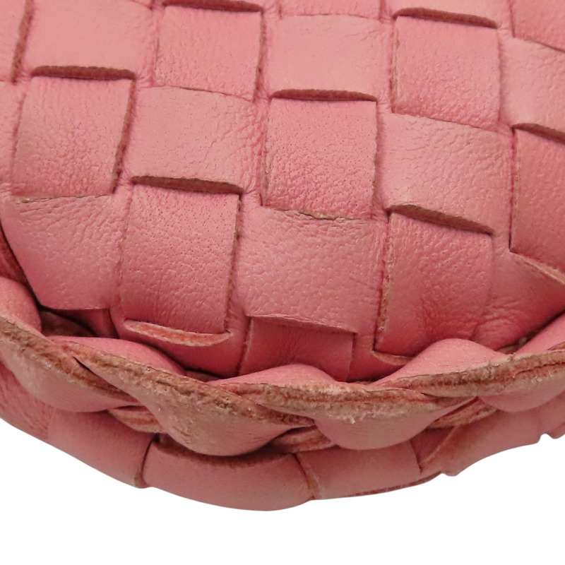 粉色 編織羊皮 Veneta Hobo 肩背包【BOTTEGA VENETA 寶緹嘉】 115654-11