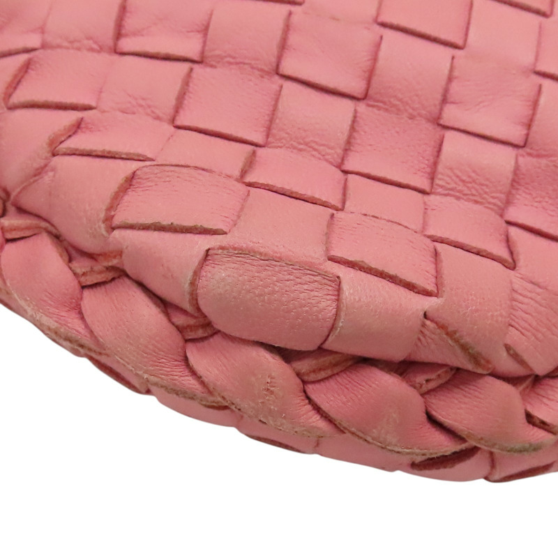 粉色 編織羊皮 Veneta Hobo 肩背包【BOTTEGA VENETA 寶緹嘉】 115654-12