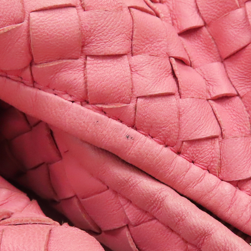 粉色 編織羊皮 Veneta Hobo 肩背包【BOTTEGA VENETA 寶緹嘉】 115654-15