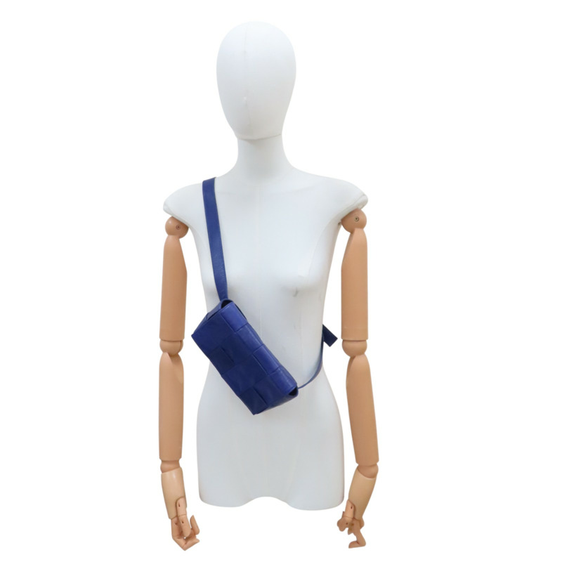 紫色 編織羊皮 Cassette 胸包 腰包【BOTTEGA VENETA 寶緹嘉】-8