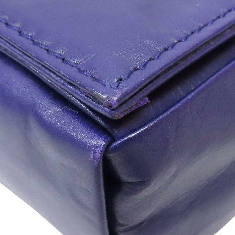 紫色 編織羊皮 Cassette 胸包 腰包【BOTTEGA VENETA 寶緹嘉】-10