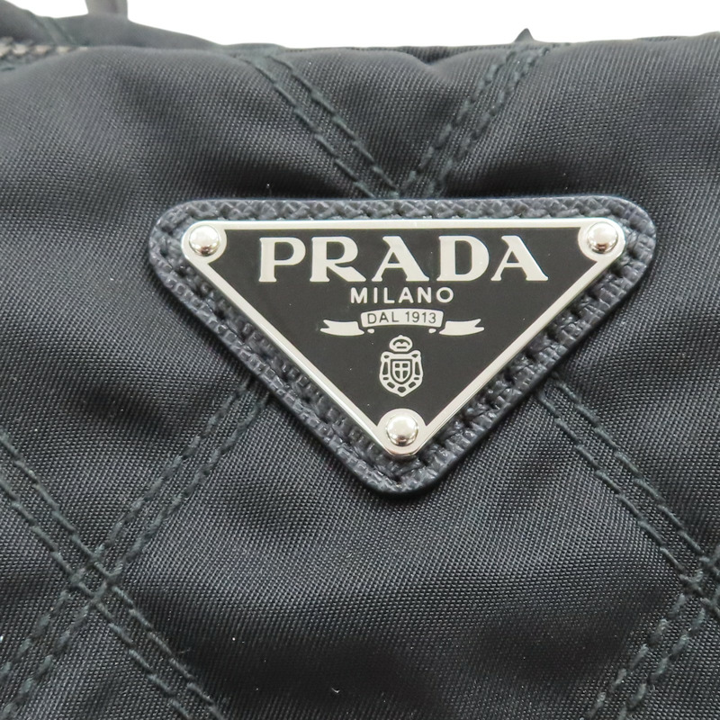 黑色 尼龍 托特包 無背帶【PRADA 普拉達】 2VG906-6