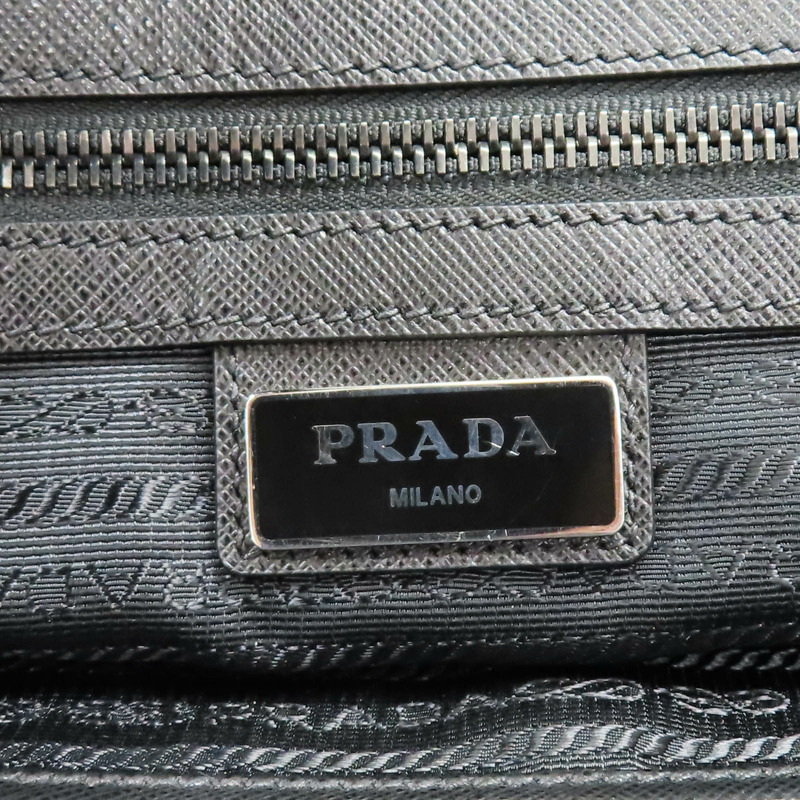 黑色 尼龍 托特包 無背帶【PRADA 普拉達】 2VG906-7