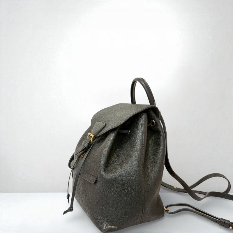 LV包包 黑壓紋皮革MONTSOURIS 後背包  M45205-1