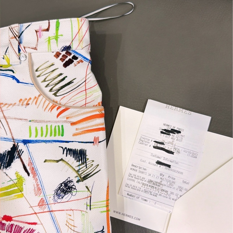 全新 HERMES短褲 尺寸34-8